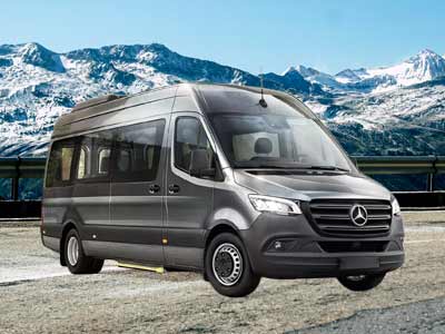 Convenient ski-friendly private transfer service with space for gear and luggage.